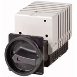 T5B-7-8349/V/SVB-SW Main switch, T5B, 63 A, rear mounting, 7 contact unit(s), 13-pole, STOP function, With black rotary handle and locking ring