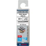 Metal drill bits HSS-G, DIN 338 1,2 x 16 x 38 mm 10 pcs.