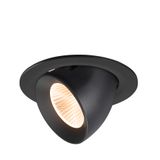NUMINOS© GIMBLE L, recessed CL 2700K, 40ø, IP20, round, bl