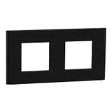 Unica Déco Signature - Recycled Finish Plate - Shaded Black - 2P horiz vert
