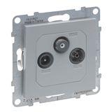 TV-R-SAT MALE PASSTHROUGH 14dB ALUMINIUM