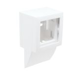 Q45 LATERAL ADAPTER F/40X12,5 TRUNKING WHITE