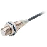 Proximity sensor, inductive, brass-nickel, short body, M12, shielded, E2E 8277F