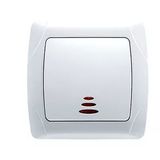 Carmen White Illuminated Switch