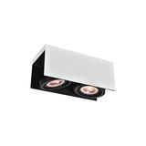 Ceiling fixture Verso,4250,AC220-240V, 50/60 Hz, IP 20,2*GU10, ES111, double, white/black