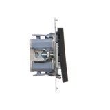 Intermediate switch with LED illumination without pictogram, (module), Simon 24, IP20/IP44, 10AX, champagne matt