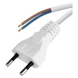 Power Cord PVC 2× 0,75mm2, 2m, white