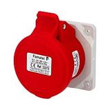 Socket 16/400V 4-pole IP44 built-in direct