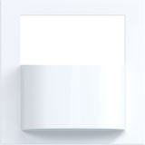 Motion detector cover, A.x/C.x, light white glossy