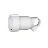 SOCKET 2P+E SCH RING WHITE
