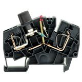 Z-series, Fuse terminal, Rated cross-section: 6 mm², Tension-clamp connection, black