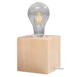 ARIZ DESK LAMP NATURAL WOOD E27 1X60W IP20