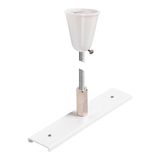 Track reinforcement plate with mounting set, 48V TRACK, 1m rod, white