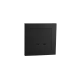 USB 2XC CHARGER 60W FLUSH MOUNTED BLACK 6-PACK