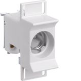 Fuse Base D01 E14 16A 1pole DIN rail cover conductor clip