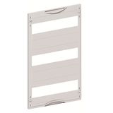 AS213 Cover, Field width: 1, Rows: 3, 450 mm x 250 mm x 26.5 mm, IP2XC