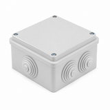 Watertight Junction Box (Screw-on Lid) GREY 100X100 IP54