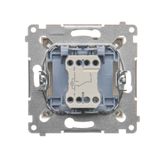 Triple frame, metal, Dark steel, metallic