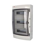 Cabinet ACQUA 3942-TTB, 42TE, 565x326x150mm, transparent plastic door, IP65