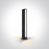 ANTHRACITE BOLLARD 60cm 2x6W WW IP54 100-240V
