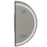 Round key cover Arteor BUS/SCS - ON/OFF - 1 module right-hand - magnesium