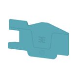 End plate (terminals), 62.64 mm x 2.1 mm, blue