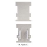 End cap without hole for BK, silver color, 1 pc