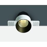 10112BTR/B/V BLACK COB 12W CCTV 2-STEP TRIMLESS 700mA