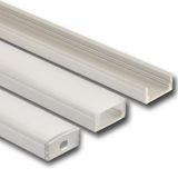 Attached aluminum profile PQ, 17x8 mm, without diffuser, 2.5 m