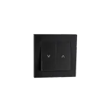 SWITCH FLUSH MOUNTED VENETIAN BLIND BLACK 6-PACK