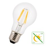 LED Filament A60 E27 240V 4W 2700K CL Night Sensor