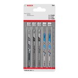 5-piece T-Shank jigsaw blade set Wood and Metal 5 pcs.