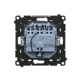SC/APC double fiber optic sockets, (module), Simon 24, IP20, champagne matt