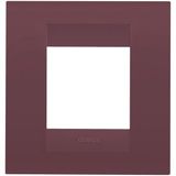 GEO INTERNATIONAL PLATE - IN PAINTED TECHNOPOLYMER - 2 MODULES - TUSCAN RED - CHORUSMART
