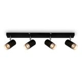 Spotlight, black-chrome matt, excl. 4xGU10/max.9W