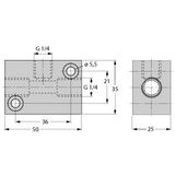 Accessories Mounting Bracket   FCI-1/4-1/4-1/4-A4