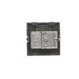 IP44 single socket outlet with shutters and frame seal - same color flap & frame, 16A, cream white/electro white