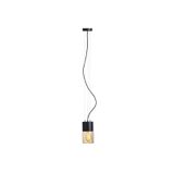 QUINN pendant black amber-colored glass 230V LED E27 11W IP54