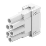 Signal module, 500 V, 16 A, Number of poles: 6, PUSH IN with actuator, Female, Required plug-in slots: 1
