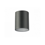 Ceiling luminaire LENTO, aluminum, IP54, max. 35 W, round, graphite