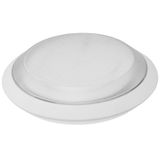 EXCELL, LED with PIR motion sensor, 19W, 4000K, 1900lm, white-polypropylene, cover transparent-polycarbonate, IP54, IK10