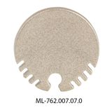 End cap without hole for ZX, silver color, 1 pc