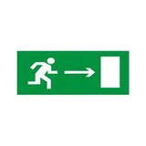 Luminescent sticker TO THE RIGHT