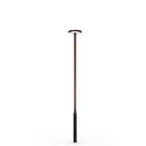 Wooden pole SAGA 6W RAL 9005/SAFFRON