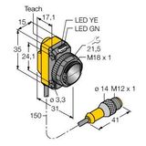 Photoelectric Sensor Convergent Mode Sensor   QS18EP6CV45Q5