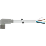 M8 female 90° A-cod. with cable F&B PVC 4x0.25 gy UL/CSA 1.5m