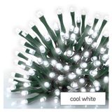 LED Christmas icicles, 10 m, outdoor and indoor, cool white, programmes