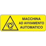 Adhesive for recta. danger sign - 350 x 125 mm