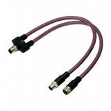 ICZ-3T-0,3M-PUR ABG-V15B-G Y-Verb Cabel