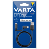 VARTA 57943 101 401 Charge&Sync 2in1 Cable (Micro USB + Lightning)